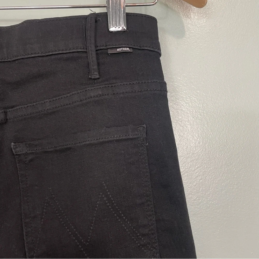 MOTHER The Hustler Ankle Fray Not Guilty Black Size 27 Straight‎